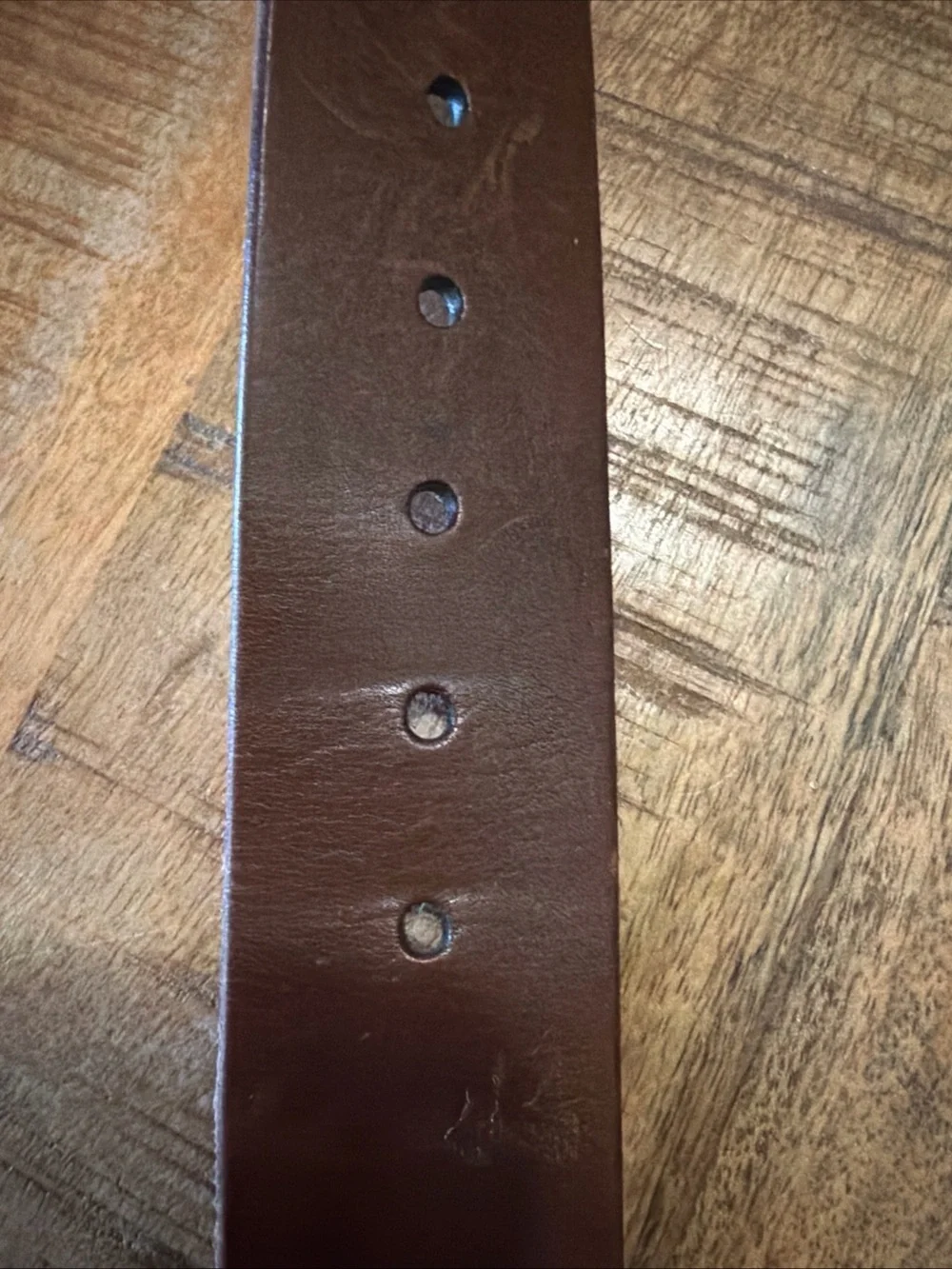 Vtg Lauren Ralph Lauren LRL Y2K Americana Brown Dome Stud Leather Western Belt